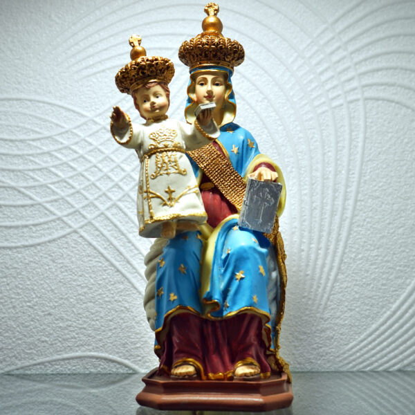 Statuetta Madonna delle Grazie con campana - immagine 2